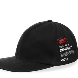 OFF-WHITE INDUSTRIAL Y013 6 PANEL BLACK HAT